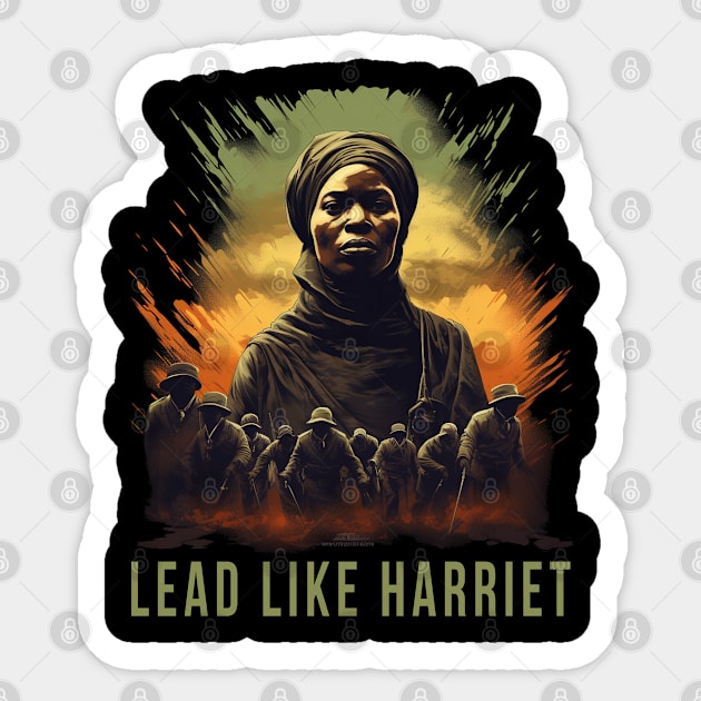 Lead Like Harriet, Harriet Tubman Sticker by UrbanLifeApparel